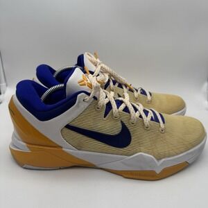 Nike Zoom Kobe 7 VII System Lakers Home 2012 Size 10.5 Sneakers Shoes 488371-101